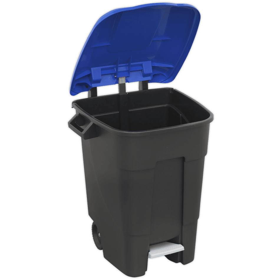 Sealey Refuse/Wheelie Bin with Foot Pedal 100ltr - Blue Model No-BM100PB
