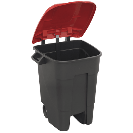 Sealey Refuse/Wheelie Bin 100L - Red Model No-BM100R