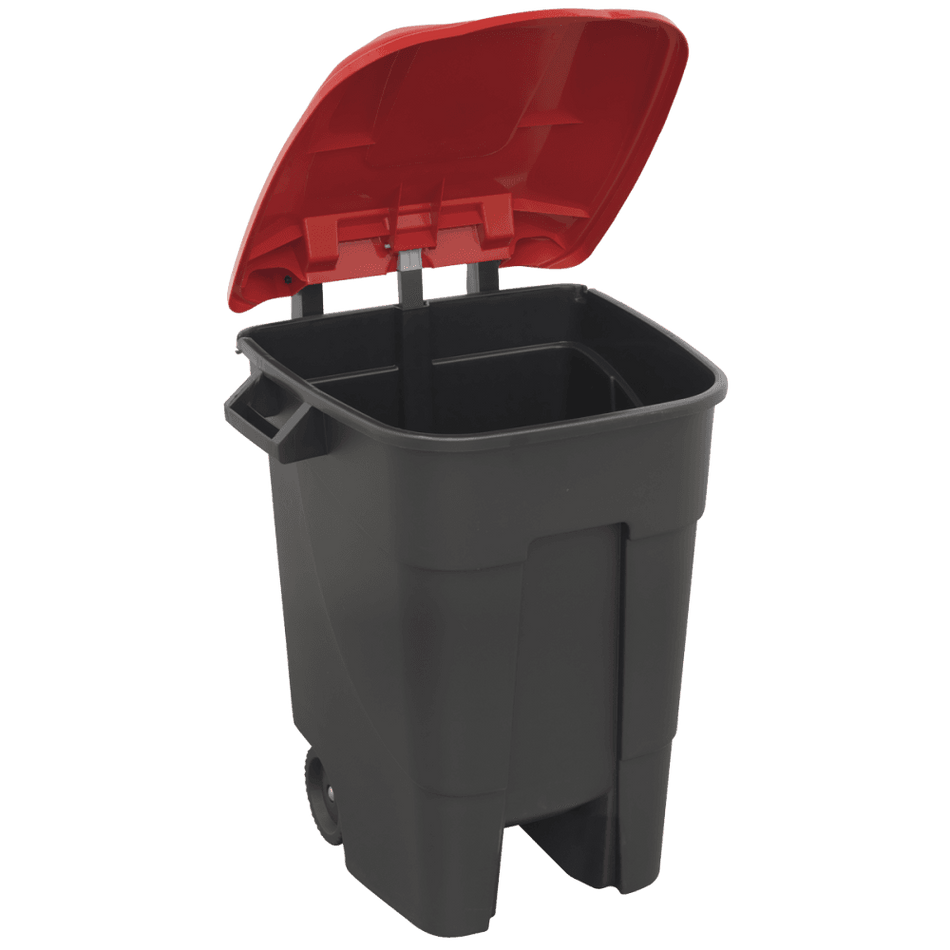 Sealey Refuse/Wheelie Bin 100ltr - Red Model No-BM100R