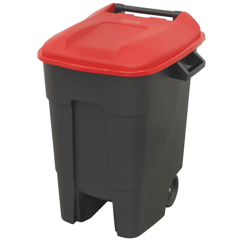 Sealey Refuse/Wheelie Bin 100L - Red Model No-BM100R