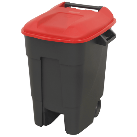 Sealey Refuse/Wheelie Bin 100L - Red Model No-BM100R