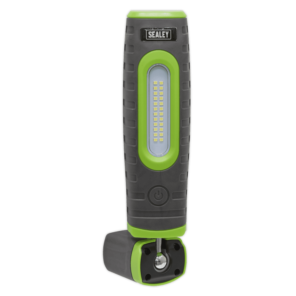 Sealey Rechargeable 360Â¶ Inspection Lamp 24 SMD LED + 3W LED Green 2 x Lithium-ion Model No-LED3606G