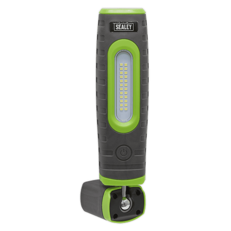 Sealey Rechargeable 360Â¶ Inspection Lamp 24 SMD LED + 3W LED Green 2 x Lithium-ion Model No-LED3606G
