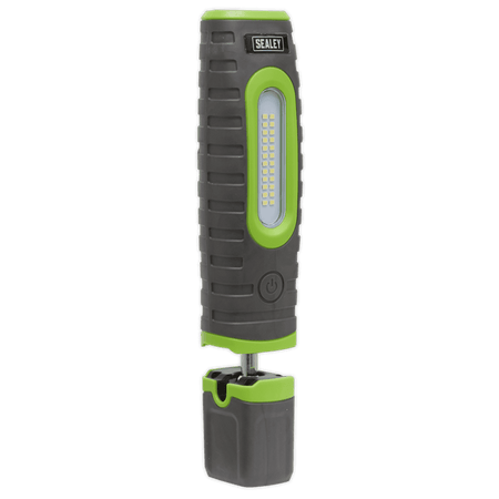 Sealey Rechargeable 360Â¶ Inspection Lamp 24 SMD LED + 3W LED Green 2 x Lithium-ion Model No-LED3606G