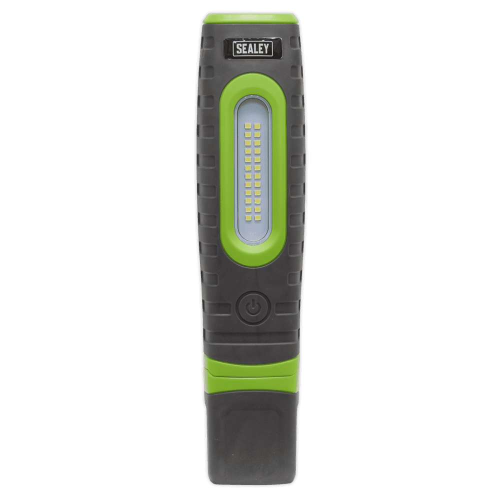 Sealey Rechargeable 360Â¶ Inspection Lamp 24 SMD LED + 3W LED Green 2 x Lithium-ion Model No-LED3606G