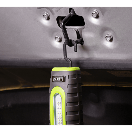 Sealey Rechargeable 360Â¶ Inspection Lamp 24 SMD LED + 3W LED Green 2 x Lithium-ion Model No-LED3606G