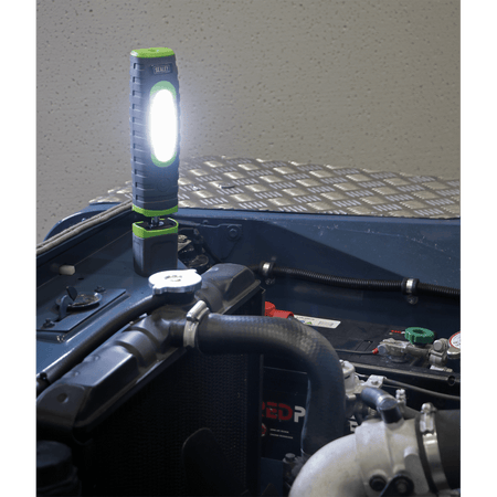 Sealey Rechargeable 360Â¶ Inspection Lamp 24 SMD LED + 3W LED Green 2 x Lithium-ion Model No-LED3606G