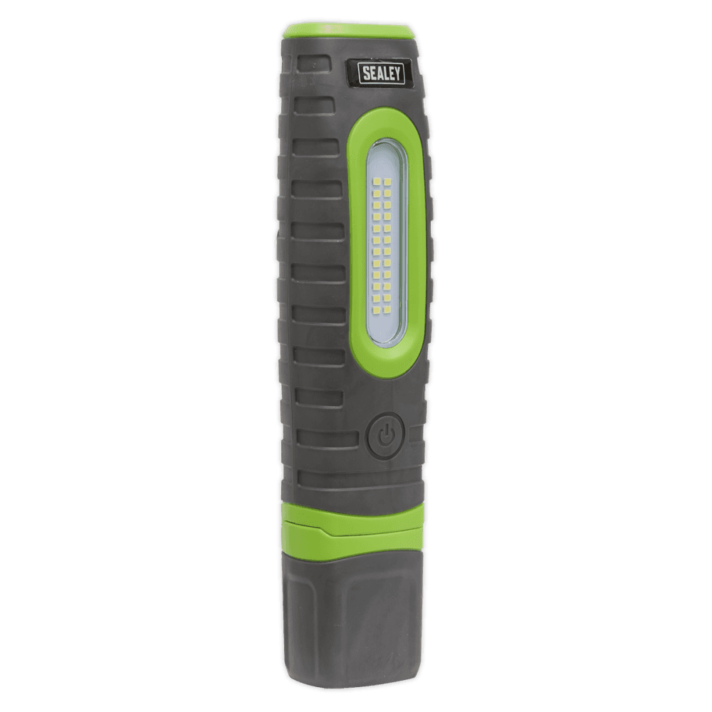 Sealey Rechargeable 360Â¶ Inspection Lamp 24 SMD LED + 3W LED Green 2 x Lithium-ion Model No-LED3606G