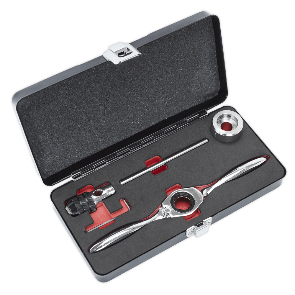 Sealey Bi-Directional Ratchet Tap & Die Holder Set 5pc Model No-AK3027