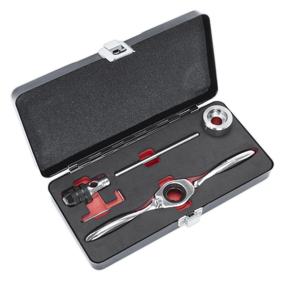 Sealey Bi-Directional Ratchet Tap & Die Holder Set 5pc Model No-AK3027