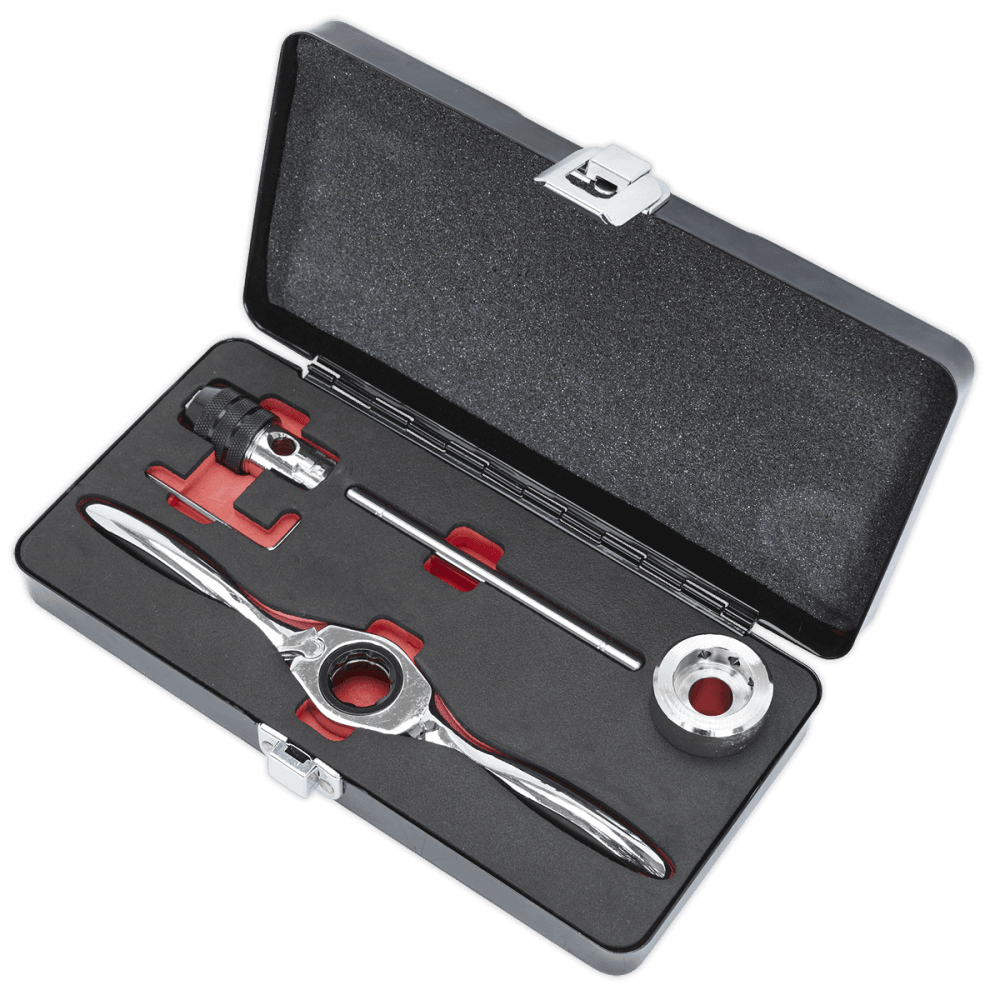 Sealey Bi-Directional Ratchet Tap & Die Holder Set 5pc Model No-AK3027