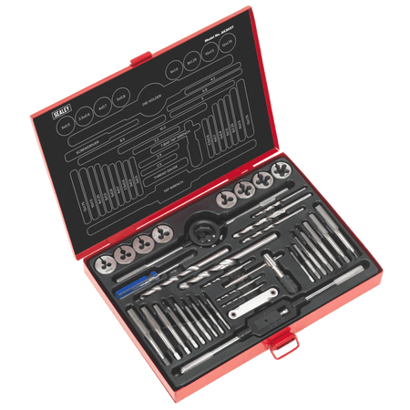 Sealey Tap & Die Set 37pc Split Dies - Metric Model No-AK3037