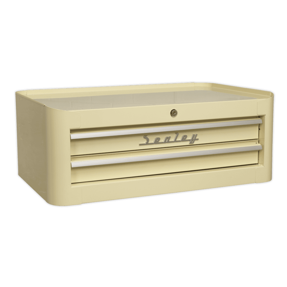 Sealey Retro Style Topchest, Mid-Box & Rollcab Combination 10 Drawer Cream Model No-AP28COMBO2