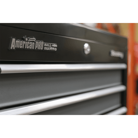 Sealey Tool Chest Combination 16 Drawer with Ball Bearing Slides - Black/Grey Model No-AP35STACK