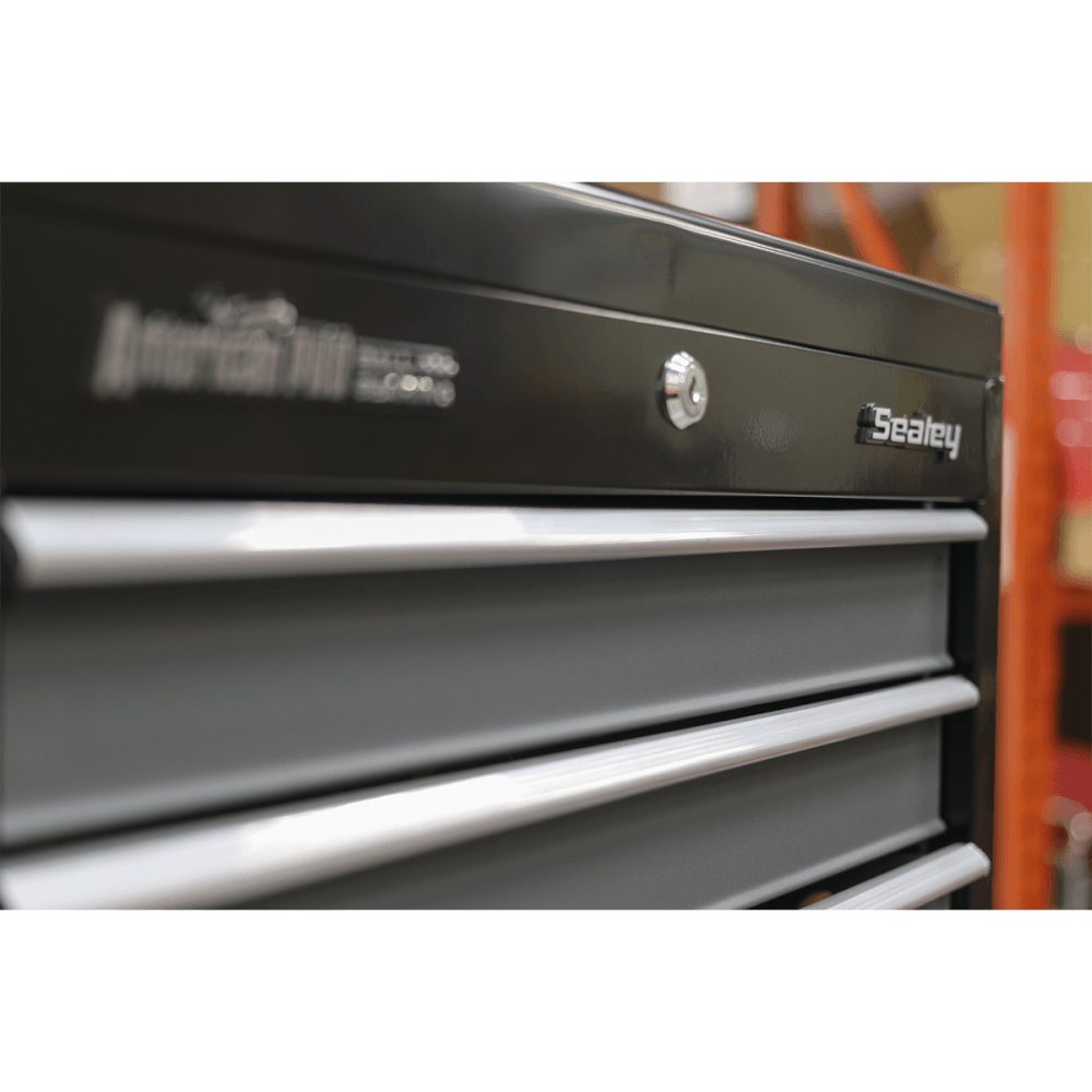 Sealey Tool Chest Combination 16 Drawer with Ball Bearing Slides - Black/Grey Model No-AP35STACK