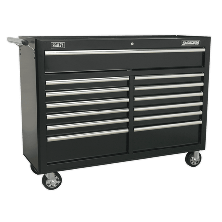 Sealey Tool Chest Combination 23 Drawer with Ball Bearing Slides - Black with 446pc Tool Kit Model No-TBTPBCOMBO4