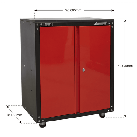 Sealey Modular 2 Door Cabinet with Worktop 665mm Model No-APMS81