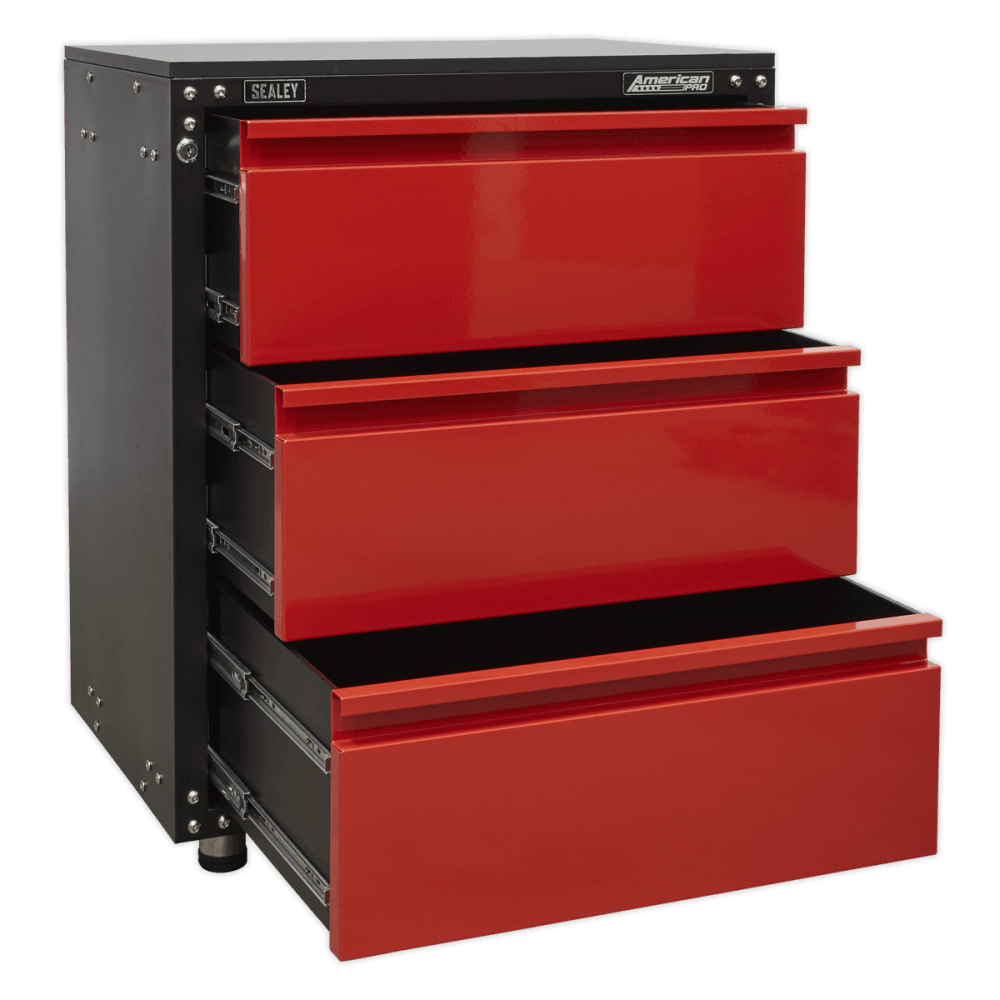 Sealey Modular 3 Drawer Cabinet with Worktop 665mm Model No-APMS82