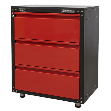 Sealey Modular 3 Drawer Cabinet with Worktop 665mm Model No-APMS82