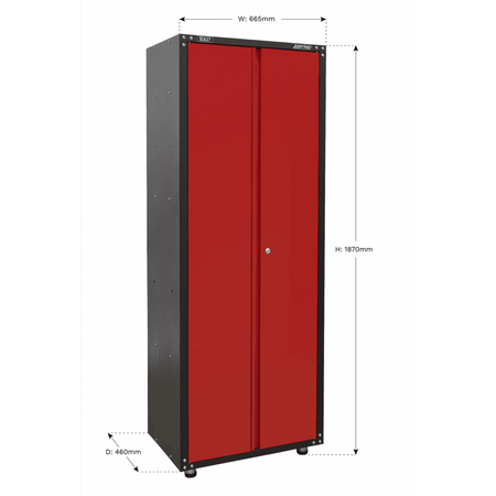 Sealey Modular 2 Door Full Height Cabinet 665mm Model No-APMS83