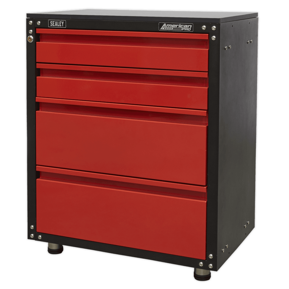 Sealey Modular 4 Drawer Cabinet with Worktop 665mm Model No-APMS84
