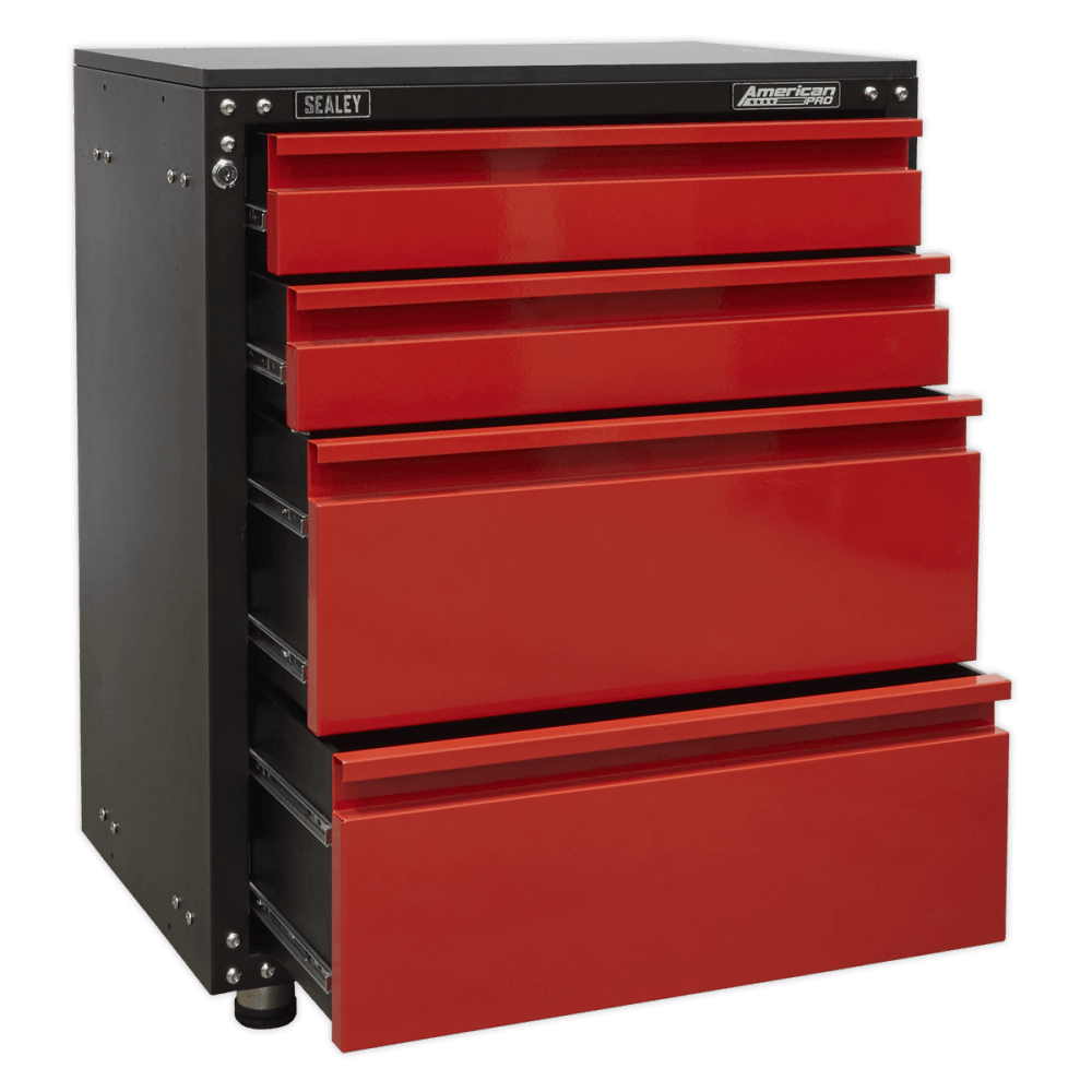 Sealey Modular 4 Drawer Cabinet with Worktop 665mm Model No-APMS84