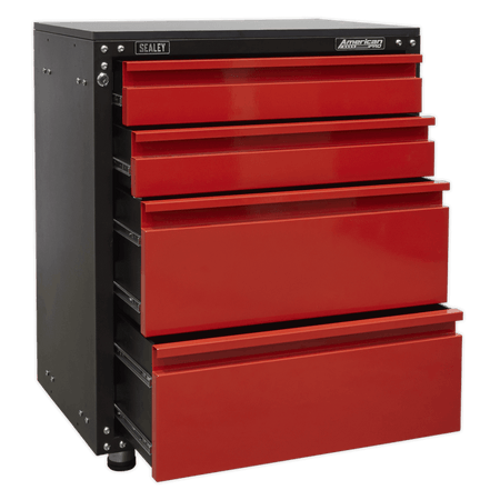 Sealey Modular 4 Drawer Cabinet with Worktop 665mm Model No-APMS84