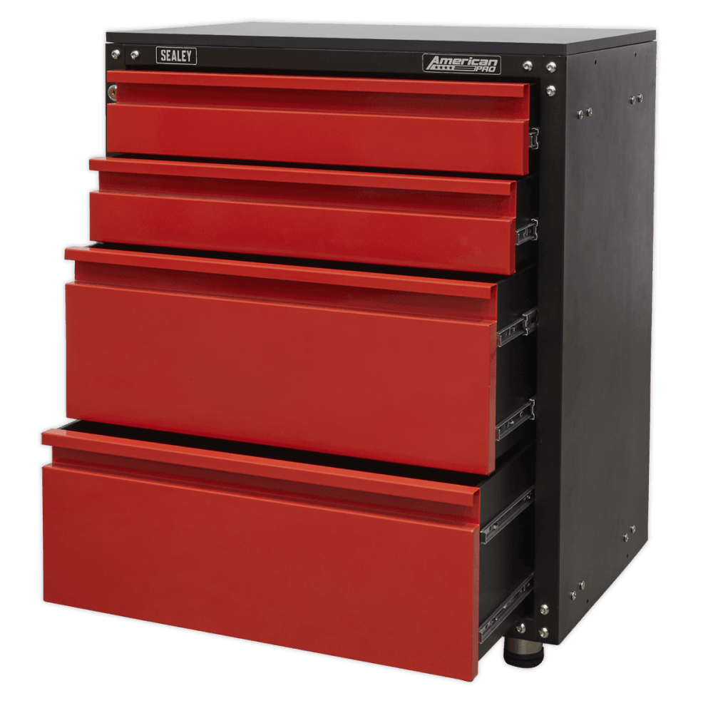 Sealey Modular 4 Drawer Cabinet with Worktop 665mm Model No-APMS84