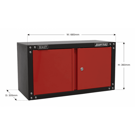 Sealey Modular 2 Door Wall Cabinet 665mm Model No-APMS85