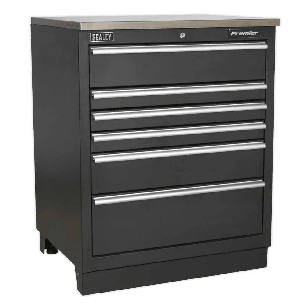 Sealey Modular Storage System Combo - Stainless Steel Worktop Model No-APMSCOMBO1SS