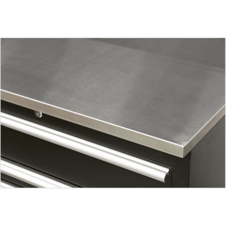 Sealey Modular Storage System Combo - Stainless Steel Worktop Model No-APMSCOMBO1SS