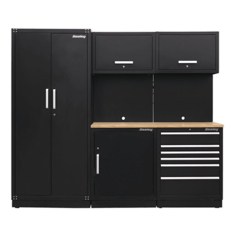 Sealey Modular Storage System Combo - Oak Worktop Model No-APMSCOMBO1W