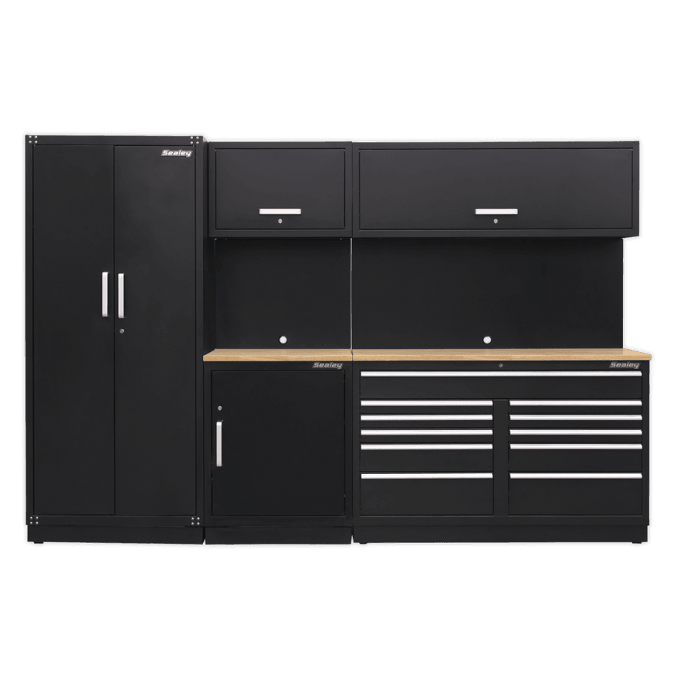Sealey Modular Storage System Combo - Oak Worktop Model No-APMSCOMBO2W