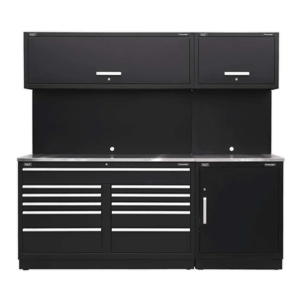 Sealey Modular Storage System Combo - Stainless Steel Worktop Model No-APMSCOMBO4SS