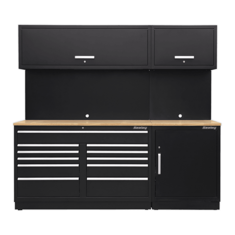Sealey Modular Storage System Combo - Oak Worktop Model No-APMSCOMBO4W