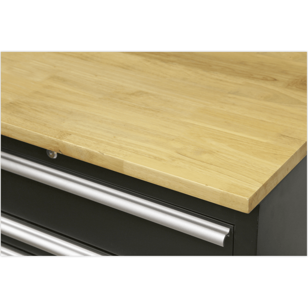Sealey Modular Storage System Combo - Oak Worktop Model No-APMSCOMBO4W