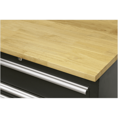 Sealey Modular Storage System Combo - Oak Worktop Model No-APMSCOMBO4W