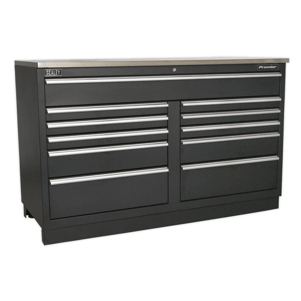 Sealey Modular Storage System Combo - Oak Worktop Model No-APMSCOMBO4W