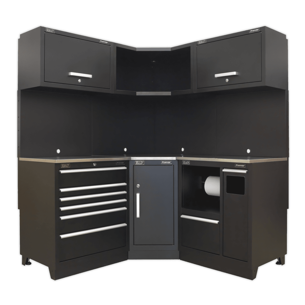Sealey Modular Storage System Combo - Stainless Steel Worktop Model No-APMSCOMBO6SS