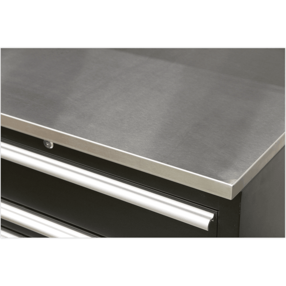 Sealey Modular Storage System Combo - Stainless Steel Worktop Model No-APMSCOMBO6SS