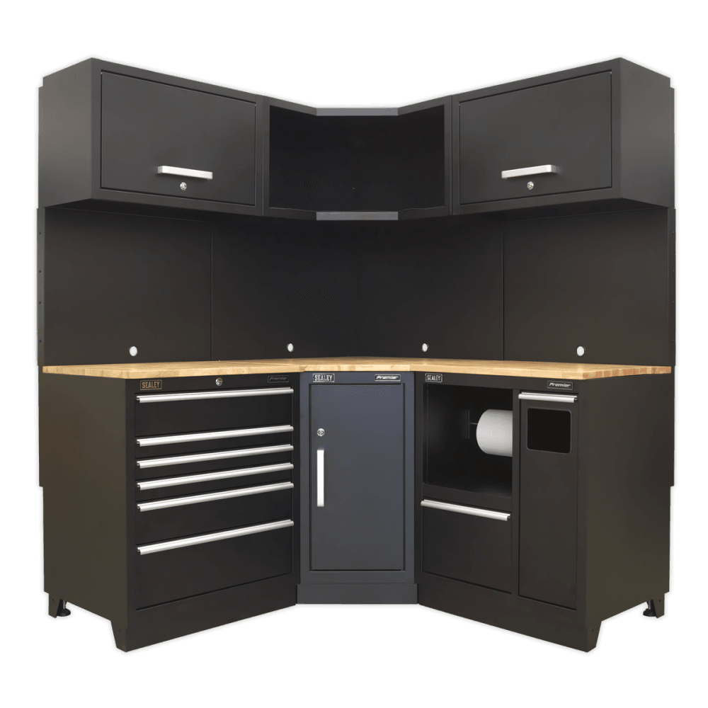 Sealey Modular Storage System Combo - Oak Worktop Model No-APMSCOMBO6W