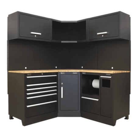 Sealey Modular Storage System Combo - Oak Worktop Model No-APMSCOMBO6W