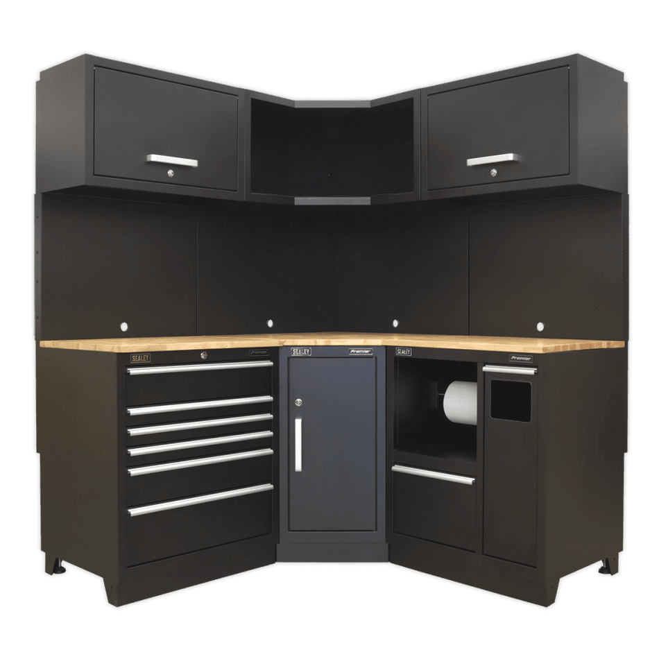 Sealey Modular Storage System Combo - Oak Worktop Model No-APMSCOMBO6W