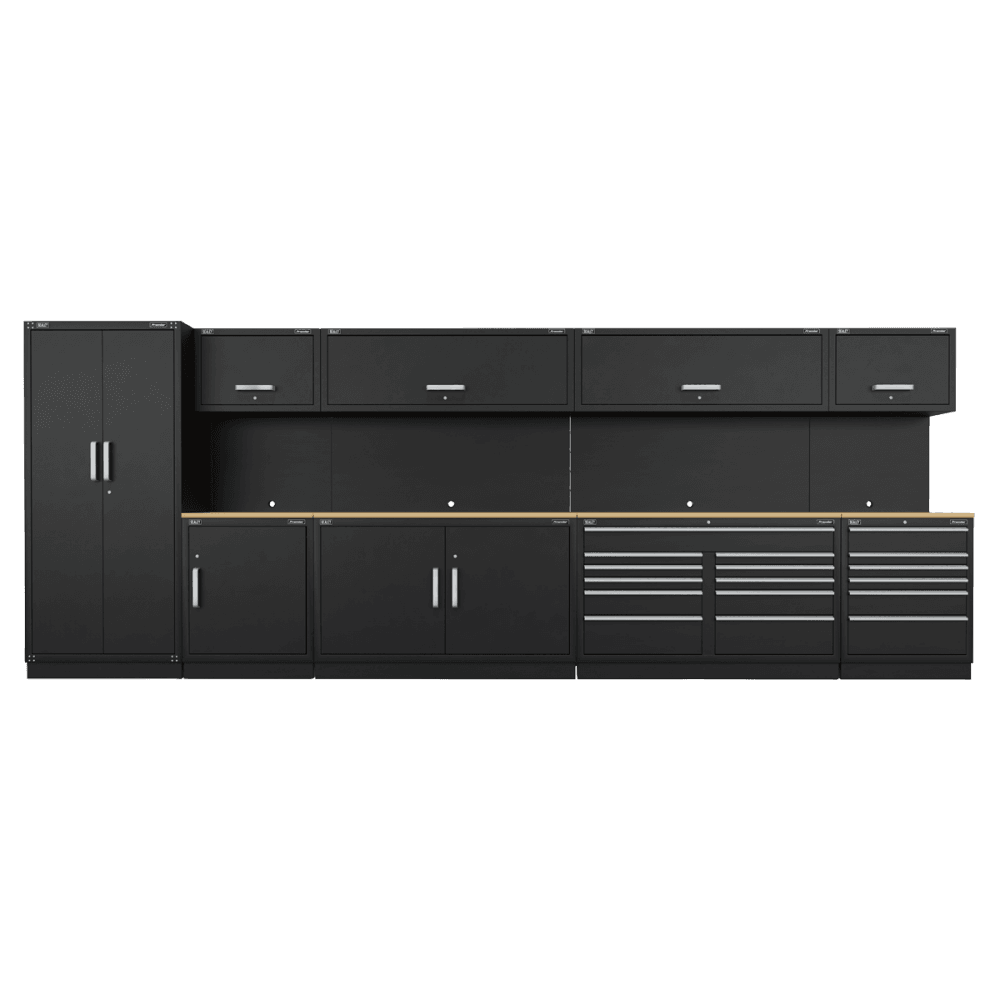 Sealey Complete Modular Workshop Storage Combination - Oak Worktop Model No-APMSOAK