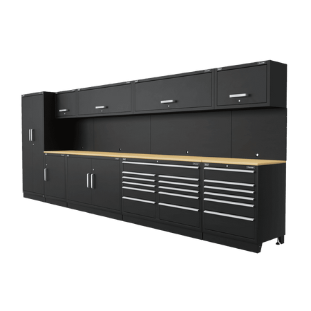 Sealey Complete Modular Workshop Storage Combination - Oak Worktop Model No-APMSOAK