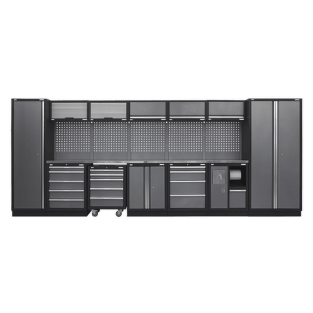 Sealey Modular Storage System Combo - Stainless Steel Worktop Model No-APMSSTACK01SS