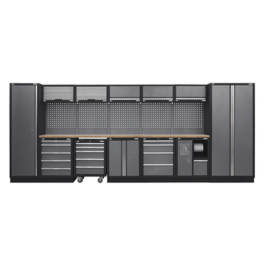 Sealey Modular Storage System Combo - Pressed Wood Worktop Model No-APMSSTACK01W