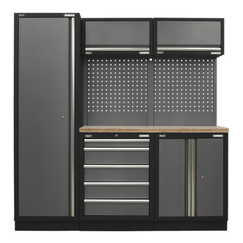 Sealey Modular Storage System Combo - Pressed Wood Worktop Model No-APMSSTACK02W
