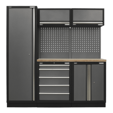Sealey Modular Storage System Combo - Pressed Wood Worktop Model No-APMSSTACK02W