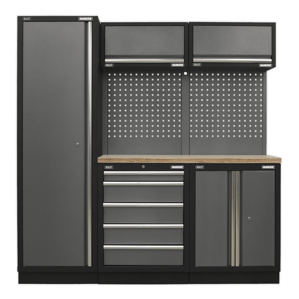 Sealey Modular Storage System Combo - Pressed Wood Worktop Model No-APMSSTACK02W